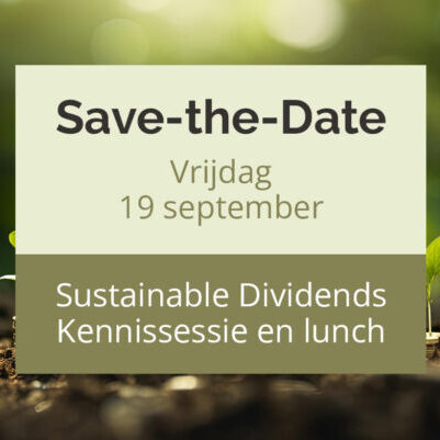 Vrijdag 19 september: Kennissessie met een van de bedrijven waarin Sustainable Dividends Value Fund belegt.